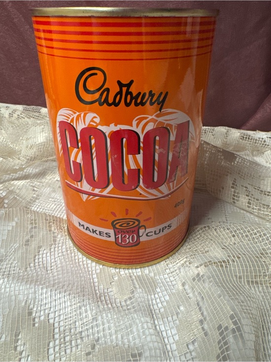 Cadbury Other - Vintage Cadbury Cocoa Tin Orange Retro Kitchen Decor